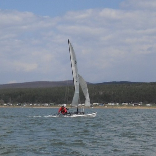 Разходка с катамаран Hobie Cat 16 с инструктор, основи на управлението и урок по ветроходство Разходка с катамаран Hobie Cat 16 с инструктор, основи на управлението и урок по ветроходство
